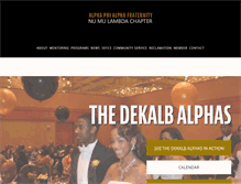 Tablet Screenshot of dekalbalphas.org